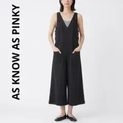 AS KNOW AS PINKY スエーディーすらりとサロペ ブラックのサムネイル
