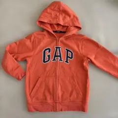 GAP パーカー　120 オレンジ　ジップアップ　ギャップキッズ