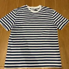 SUNSPEL ボーダー クルーネックTシャツ　ブルーのサムネイル