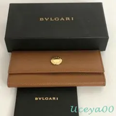 BVLGARI ブルガリ 6連 キーケース ブラウン レザー ゴールド 金具のサムネイル