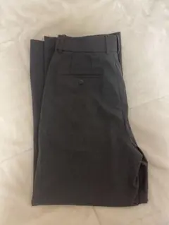 【ユニクロ】タックワイドパンツ グレー Lサイズ
