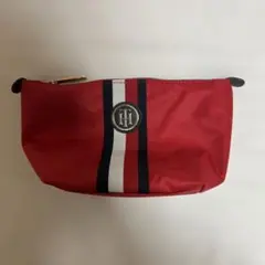 トミーヒルフィガー レッドポーチ