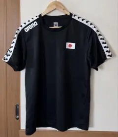 希少 美品 arena アリーナ 競泳日本代表 Tシャツ Japan デサント製 