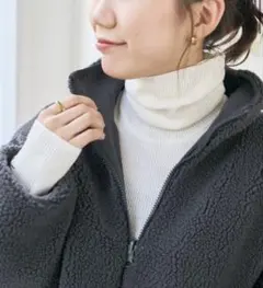 【新品】Spick & Span WASHABLERIBタートル　リブニット