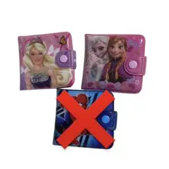 ディズニープリンセス バービー ビニール 財布 2点セット