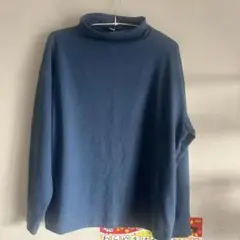 UNIQLO ダークブルー 長袖ニット Lサイズ