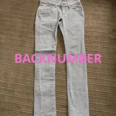 BACKNUMBER 千鳥柄スリムデニム　ウォーム　グレー　レディースのサムネイル