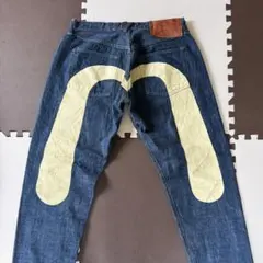evisu YAMANE デニム ショート グリーン ビックカモメ38x34 - メルカリ