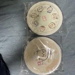 え*ぴ様 ちいかわ　くら寿司　キャラクターイラスト お皿 うさぎ 集合絵 2点