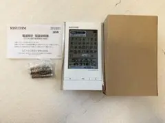 【新品未使用】RHYTHM 電波時計 カレンダー付き