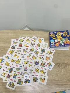 ポケモンパンシール　デコキャラシール　大量　ファイル付き