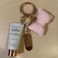 【未使用】d'Alba UVエッセンス サンクリーム付きキーホルダー