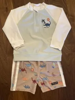 petit main プティマイン　ベビー　水着 恐竜柄 90cm