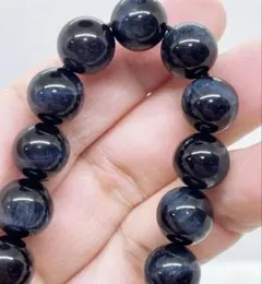 【天然石】深い色 ブルータイガーアイ ブレスレット