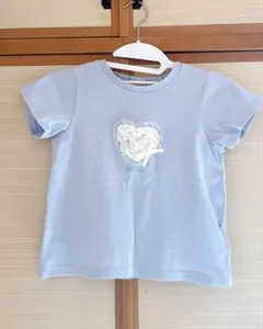 petit main 半そでTシャツ　ブルー　120