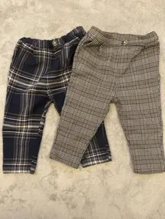 Petit Main 裏起毛パンツ 90 2本セット