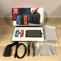 Nintendo Switch ネオンブルー 本体 箱・付属品完備 ケース付き - メルカリ