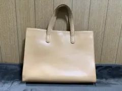 ポーター　本革　ベージュ　レザートートバッグ