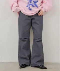 【Kastane】【WHIMSIC】 コットンツイルニータックパンツ