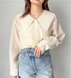 シアービックカラーブラウスＬＳ  991746