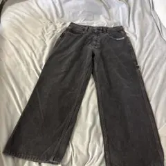 SOURCE DENIM ワイドレッグデニム 32 ブラックワイドデニム 90s