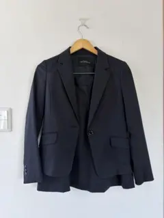 ダークネイビー ストライプ スカートスーツ