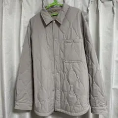 【GU】ヒートパデットキルティングブルゾン(XL)