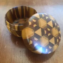 寄木細工 箱根細工 棗 無垢 なつめ ボンボニエール 茶道具 合子 小物入れ
