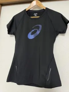 ASICS ブラック Tシャツ Lサイズ レディース