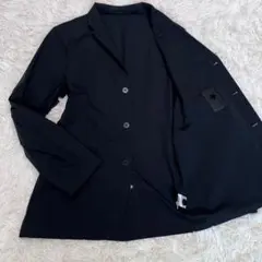 洗える✨ DESCENTE テーラードジャケット L ブラック ストレッチのサムネイル