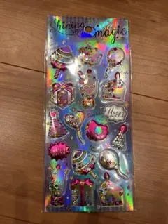 ひ*可様 グリッター　シャカシャカ　ホログラム　立体シール　3Dシール