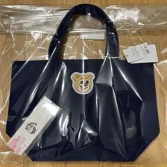 新品未使用　タグ付きラブラリーオールドテディ　ワッペントートバッグ　ネイビー　小