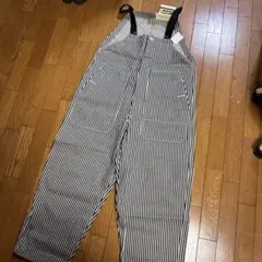 NIKO AND... ストライプデニム　オーバーオール