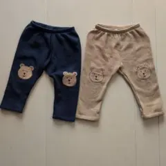 babyGAP プルオン あったか裏地パンツ 80cm ブラナンベア 2枚セット