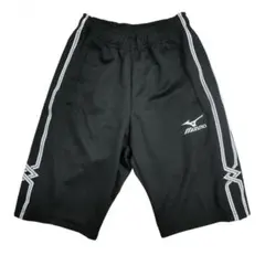 【定価:4,730円】ミズノ ショート ハーフ パンツ ジャージ 下 黒 S