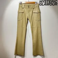 希少 ヒステリックグラマー 上質 レザー フレアパンツ ブーツカット カーゴのサムネイル
