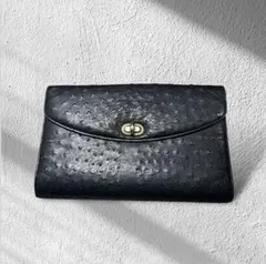 ✅オーストリッチレザー クラッチバッグ セカンドバッグ 昭和 VINTAGE