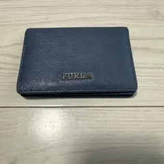 FURLA ダークブルー カードケース