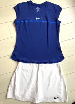 NIKEナイキ＊ロイヤルブルー&ホワイト＊上下セットアップL