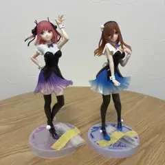 五等分の花嫁 トリオトライト フィギュア 二乃 三玖 バニー 2種 開封品