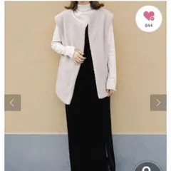 フェイクレザーリバボアベスト KASTANE