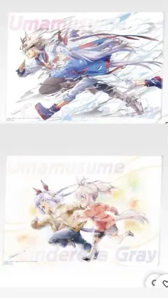 ウマ娘　シンデレラグレイ　一番くじ　アクリルボード　オグリキャップ　タマモクロス