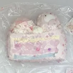nienienie キャラクター/デザート/うさぎ断層ケーキ スクイーズ 純泥風