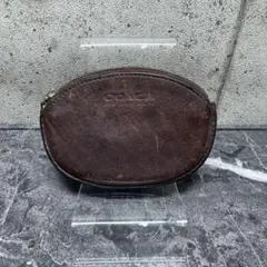 U*e様 COACH コーチ コインケース ブラウン 本革 オールドコーチ ヴィ