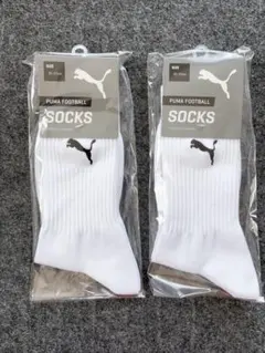 新品未使用 PUMA サッカーソックス 25-27cm ホワイト