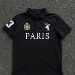 PARIS ポロシャツ ブラック