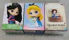 Qposket ディズニーキャラクター 3体セット アリス・シンデレラ