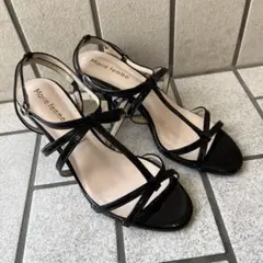 marie femme サンダル ブラック 24.5cmのサムネイル