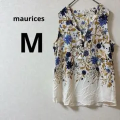美品✨maurices 【M】花柄ノースリーブシャツ 夏 一点物 海外古着