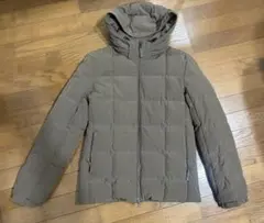 ブラウン ダウンジャケット フード付き